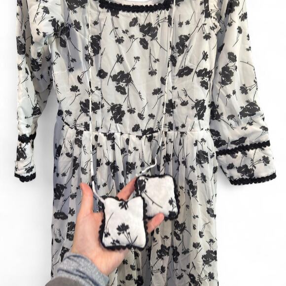 Western gothic vintage handmade white prairie dress womens size XS - Picture 8 of 8